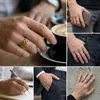 Anillo de titanio y acero nuevo europeo y americano diseño de cadena de reloj joyería hip hop acero inoxidable estilo simple para hombre venta al por mayor