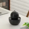 Adorno Creativo de Cerámica con Agua Fluyente, Agua Circulante para la Riqueza, Pequeña Decoración de Escritorio para Sala de Estar y Oficina, Regalo de Rueda Feng Shui