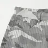 Pantalones Cortos Camuflados para Hombre, Diseño Estrellado con Pedrería Resistente de Verano, Shorts Rectos Sueltos de Nicho, Moda Hip-Hop