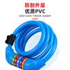 Candado de bicicleta para coche eléctrico, candado de combinación de cinco dígitos para bicicleta de montaña, candado de anillo de alambre con tira, equipo de conducción antirrobo de color