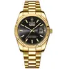 Reloj Casual de Negocios Binbang para Hombre Banda de Acero Resistente al Agua Calendario Dual Moda Reloj de Cuarzo Luminoso Venta al por Mayor Transfronteriza