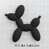Bonito Preto e Branco Cowes Balão Filhote de Cachorro PVC Adesivo Macio Remendo DIY Telefone Móvel Caso Acessórios Buraco Sapatos Sapatos Flor Fivela Acessórios