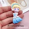 Directo de fábrica serie de princesas de dibujos animados Blancanieves pasador para el pelo funda de teléfono parche hecho a mano con pegamento de crema resina
