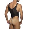 Bodys Eróticos para Hombre de Una Pieza con Forma Ergonómica Encaje Gay Tanga Sexy Translúcida con Abertura Alta Ropa Interior