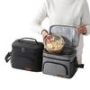 Bolsa de picnic térmica de gran capacidad 2024, bolsa para lonchera de tela Oxford engrosada, bolsa impermeable de PEVA para lonchera de estudiante