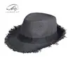 Sombrero de ala ancha de moda estilo coreano para mujer, Sombrero de paja de ala ancha para protección solar de verano de color liso, Sombrero de playa, Sombrero Jazz para hombre