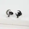 Pendientes de Acero Inoxidable Calados Transfronterizos Nuevos con Varios Diseños de Gatos, Renos, Abejas, Mariposas y Conejos en Stock