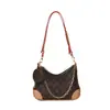 Bolso de Hombro Nuevo Estilo Primavera y Verano, Bolso de Axila Versátil con Estampado Retro, Bolso Cruzado Casual y Moderno, Bolso de Hombro de Gran Capacidad para Mujer