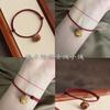 Madera de Melocotón Natural Cuerda Roja Campana Sorpresa Cuerda de Mano Este Año del Ciclo Transporte Seguro Pulsera Femenina Mejor Amiga Regalo de Cumpleaños para Pareja