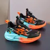 Sapatos Infantis Sapatos de Menino 2026 Novo Outono Sapatos Esportivos Antiderrapantes para Crianças Pequenas, Médias e Grandes Superfície de Couro Impermeável Sapatos de Corrida Modernos