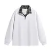 Nueva sudadera de otoño para hombre, moderna, de corte holgado, sudadera deportiva casual para hombre, jersey de manga larga con diseño de dos piezas falso