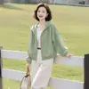 Chaqueta Corta con Capucha Estilo Nuevo 2025 Verano Dopamina Delgada Holgada Casual Protección Solar para Personas Petitas