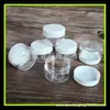 Frasco de creme cosmético de 15ml amostra pequena para teste frasco de amostra pequena caixa de embalagem cosmética frasco branco portátil de creme 15g