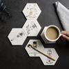 Tapete Popular de Isolamento Térmico Tapete de Chá Criativo Japonês Tapete Fresco para Chaleira Diatomita Absorvente Padrão Personalizável Porta-copos