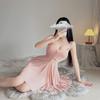 Plus Size Sexy Intimates para Mulheres, Estilo Hot Pure Lust, Não Precisa Tirar, Alças Abertas, Saia Sexy Transparente de Renda, Pijamas Sexy