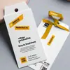 Nossa Fábrica Personaliza Cartolina Branca, Papel Couché e Outras Etiquetas para Roupas, Sapatos e Meias. Etiquetas Personalizadas Podem Ser Adicionadas com Logo, Impressão Colorida, Hot Stamping e Relevo