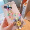 5424 Dongdaemun Mismo Estilo Colorido Cordón para Teléfono con Cuentas Cadena para Teléfono Color Caramelo Llavero Colgante para Bolso Colgante para Coche