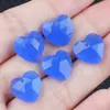 Colgante Corazón Facetado de Ágata de Cristal y Jade de 13 mm Material para Joyería DIY de Collares, Pulseras, Pendientes Accesorios Venta al por Mayor