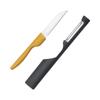 Set Pelador de Frutas y Melón de Acero Inoxidable, Cuchillo Pelador de Frutas, Herramienta de Corte de Cocina, Herramienta Peladora Eficiente con Diseño Jacquard de Animales