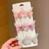 Grampo de Cabelo Borboleta Menina Princesa Fofo Super Fada Crianças Acessórios de Cabelo Adorno de Cabeça Atacado Grampo de Cabelo Presilha para Franja Presilha Lateral