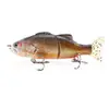 Cebo Artificial de PVC Suave de 100 mm, 2 Secciones, Simulación de Pez, Señuelo de Plástico ABS, Señuelo de Pesca Articulado en Forma de S, Hundimiento, 2 Secciones, Pez Deslizante