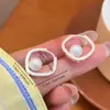 Pendientes Cuadrados de Perla Geométricos Estilo Minimalista para Mujer, Únicos, Hermosos, Versátiles, Clips para Oreja de Gama Alta, Pendientes de Nicho de Moda