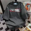 Moda Americana de Rua Verão Marca Phantom Couple Camiseta Solta de Manga Curta com Gola Redonda Masculina Blusa Solta de Manga Longa com Gola Redonda Tendência