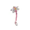 Estilo Coreano Hecho a Mano Creativo Color Contrastante Cristal Cuentas Colgante DIY Nicho Estilo Ins Pendientes Ganchos para Orejas Bolso Colgante Accesorios