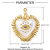 Herradura Grande Europea y Americana Colgante DIY de Acero Inoxidable Colgante de Joyería para Mujer Corazón Cruz Fátima