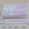Encaje Trenzado con Borde en S de Lentejuelas Ropa Hecha a Mano Ropa para Muñecas Cuello Costura Láser Accesorios DIY Borde Ondulado