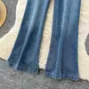 Jeans retro de pierna ancha de cintura alta para mujer, estilo coreano de nicho, corte holgado, adelgazantes, pantalones largos rectos bordados, colección de otoño 2026