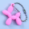 Chaveiro Pingente Cão Balão Fofo de Borracha Macia PVC Pingente de Carro Decoração de Bolsa de Casal Pequeno Presente Atacado