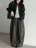 Chaqueta de Piel Sintética Vintage Luxi con Cuello de Solapa y Botones para Mujer, Nueva para Otoño 2026, Versátil, Ceñida a la Cintura, Chaqueta de Motociclista Casual 99047