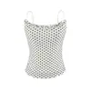Conjunto de camisola curta justa de gola redonda com renda de bolinhas aveludada + saia de tule de cintura alta com amarração, puramente desejável