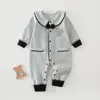 Macacão de Bebê Classe A Algodão Puro Sem Costura Roupas para Recém-Nascidos Estilo Outono e Inverno Macacão de Engatinhar Unissex para Bebê Macacão Classe A Roupa de Dormir