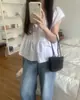 Ins Coreano Estilo Coreano Temperamento Suave Dulce Cuello Redondo Plisado Puños Anchos Versátil Top Blusa Nuevo Estilo 2026