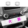 Adecuado para Dodge Ram 19-22, interruptor de audio CA, perilla de aire acondicionado, anillo decorativo, modificación interior del automóvil