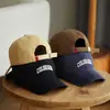 Gorra de Protección Solar para las Cuatro Estaciones para Hombre y Mujer Mismo Estilo Profundizando Ensanchando Muestra la Cara Pequeña Sombrero de Copa Blanda Moda Coreana Gorra de Béisbol de Moda
