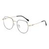 Jamie 9374 Estilo Nuevo Estilo Artístico Lentes Sin Receta Irregulares Lentes Anti-Radiación Lentes con Grabado Metálico Anti-Luz Azul