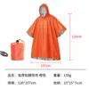 Impermeable de Emergencia Recubierto de Aluminio PE, Poncho Térmico Portátil para Uso al Aire Libre, Impermeable Sencillo a Prueba de Viento para Uso al Aire Libre