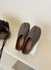 Zapatos planos Mary Jane retro franceses de punta dividida para mujer, nuevo estilo 2026, mocasines de suela blanda, negros y grises