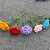 Palito retorcido terminado Flor de clavel gratis Material Flor de clavel para el Día de la Madre Soltero Tienda de flores Soltero Suministros Material de flor de pulpo