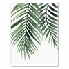 Póster de Planta Tropical Estilo Escandinavo Decoración de Hoja Verde Pintura de Arte Moderno Sala de Estar Decoración del Hogar Núcleo de Pintura