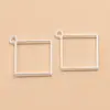 16 Estilos de Accesorios para Joyería DIY de Aleación Plateada Brillante, Colgantes de Corazón con Forma de Luna, Encantadores Marcos Huecos de Resina