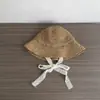 Sombrero de Paja para Bebé Verano Calado Estilo Coreano Versátil Sombrero de Sol para Bebé Sombrero de Pescador para Niñas Playa Exterior Sombrero Fresco de Moda