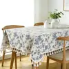 Toalha de Mesa Estilo Étnico Estilo Retrô Estampada Boêmia Algodão e Linho Tecido para Mesa de Jantar Pano para Mesa de Chá Toalha de Mesa Retangular Venda por Atacado