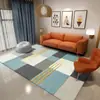 Nueva Alfombra de Piso Sala de Estar Dormitorio Lujo Ligero Alta Calidad Simple Cobertura Total Sofá Alfombra de Piso Grande Mesa de Café Limpiable Alfombra de Mesita de Noche
