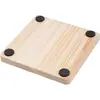 Porta-copos Criativo de Madeira Porta-copos para Mesa de Jantar de Madeira Tapete para Tigela e Prato Porta-copos para Conjunto de Chá Kung Fu de Madeira Japonês Tapete de Madeira para Cozinha com Isolamento Térmico