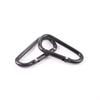 No. 5 4.0 grueso negro tipo D mosquetón mochila exterior hervidor hebilla de colgado rápido hebilla de luz led gancho de resorte hebilla de escalada