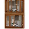 Accesorios para Ventanas Corredizas Plegables Izquierda y Derecha, Riel Colgante de Madera Maciza para Puertas Corredizas Plegables de Ventana, Juego Completo de Herrajes para Ventanas de Madera, Universal